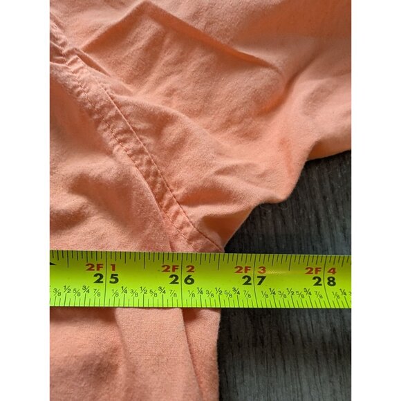 Columbia Mens XL PFG Peach Long Sleeve Fishing Shirt Vented Back 100% Cotton - Picture 9 of 9